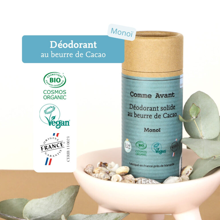 Comme Avant - Déodorant solide monoï - Version 3 – Lot de 2 recharges