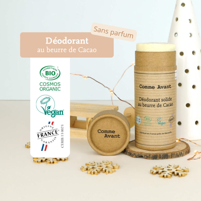 Comme Avant - Déodorant solide au beurre de cacao - Version 3 – Lot de 2 recharges
