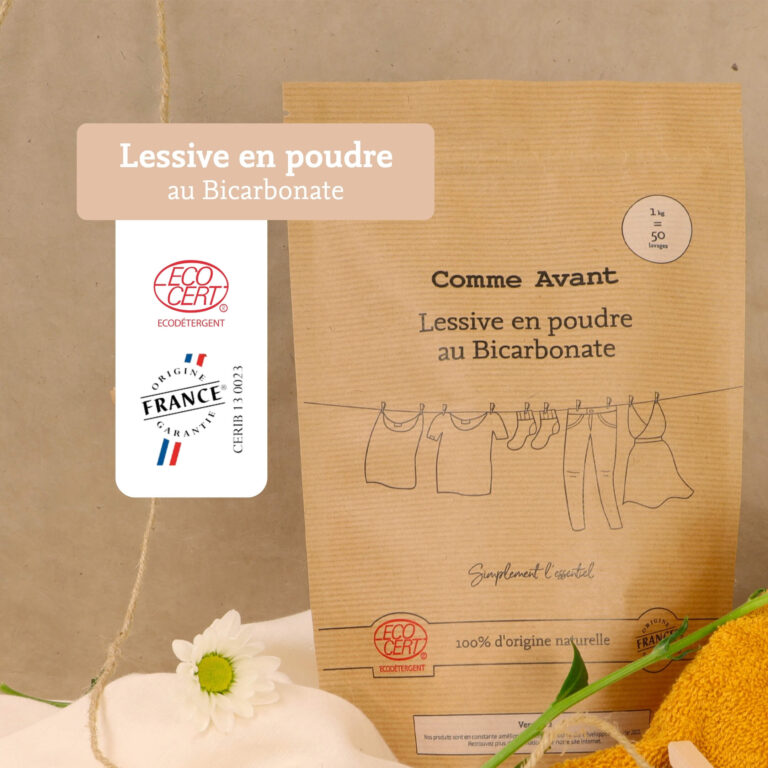 Comme Avant - Lessive en poudre au bicarbonate - Version 2 – 1 lessive - 1kg