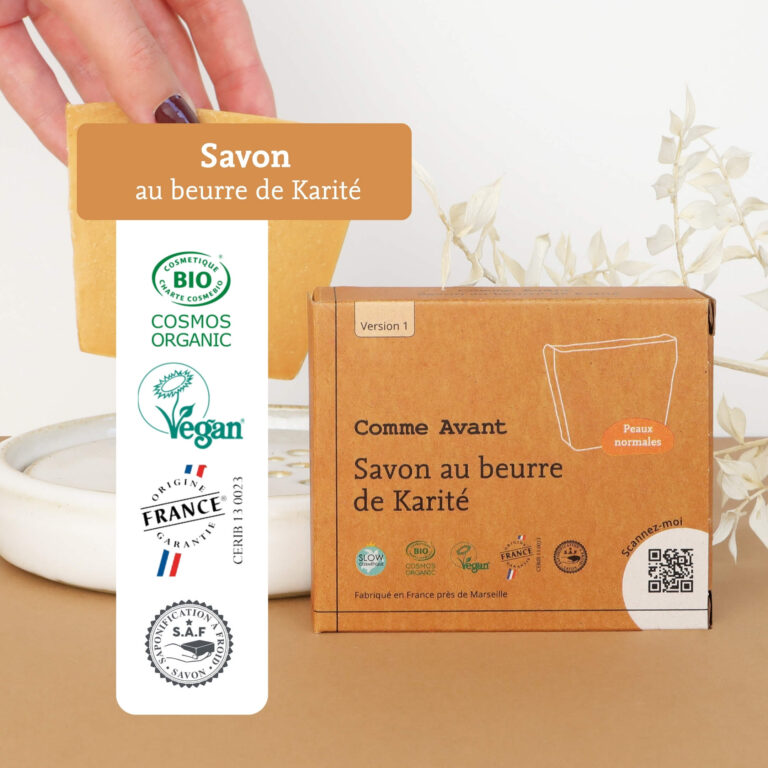 Comme Avant - Savon au beurre de karité - Version 1 – 1 pain de savon - 1kg