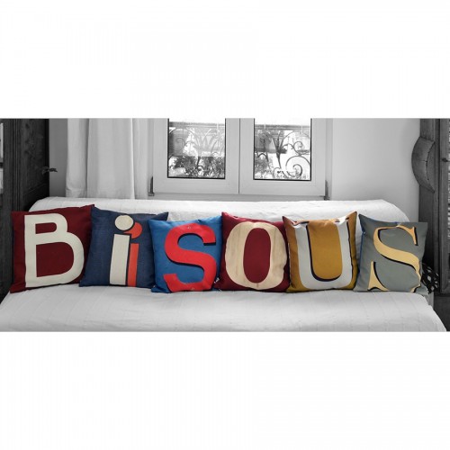 MARON BOUILLIE - Housse de coussin alphabet lettre B