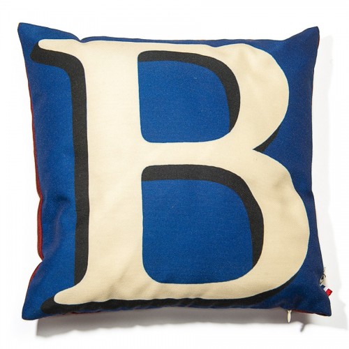 lettre b MARON BOUILLIE - Housse de coussin alphabet lettre B