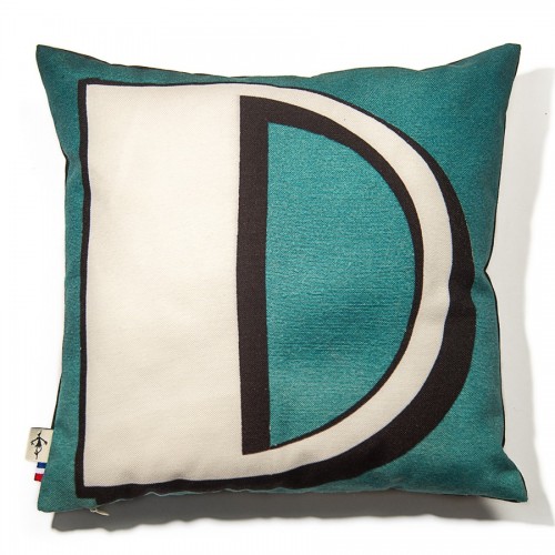 MARON BOUILLIE - Housse de coussin alphabet lettre D