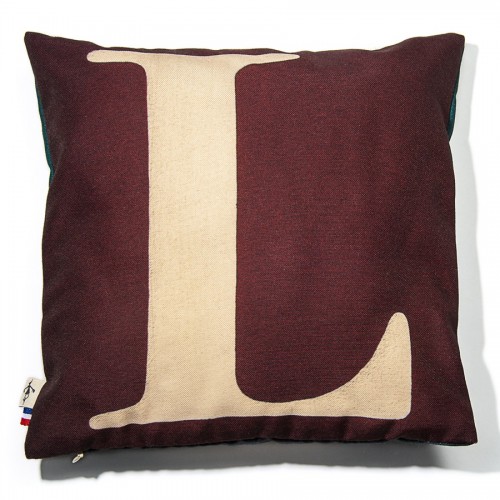 MARON BOUILLIE - Housse de coussin alphabet lettre L
