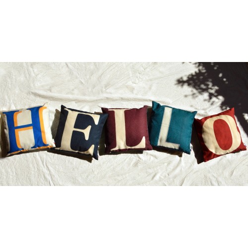 MARON BOUILLIE - Housse de coussin alphabet lettre L