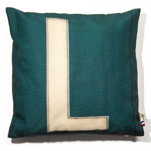 lettre l MARON BOUILLIE - Housse de coussin alphabet lettre L