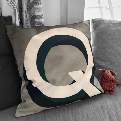 MARON BOUILLIE - Housse de coussin alphabet lettre Q