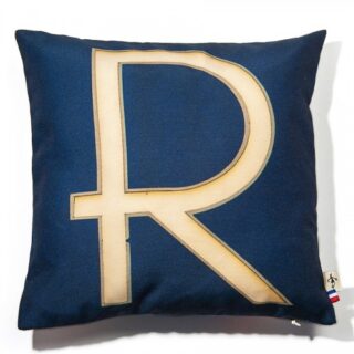 Maron Bouillie - Housse de coussin alphabet lettre R