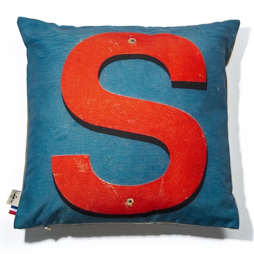MARON BOUILLIE - Housse de coussin alphabet lettre S