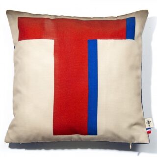 Maron Bouillie - Housse de coussin alphabet lettre T
