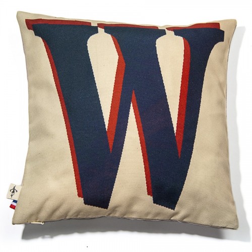MARON BOUILLIE - Housse de coussin alphabet lettre W