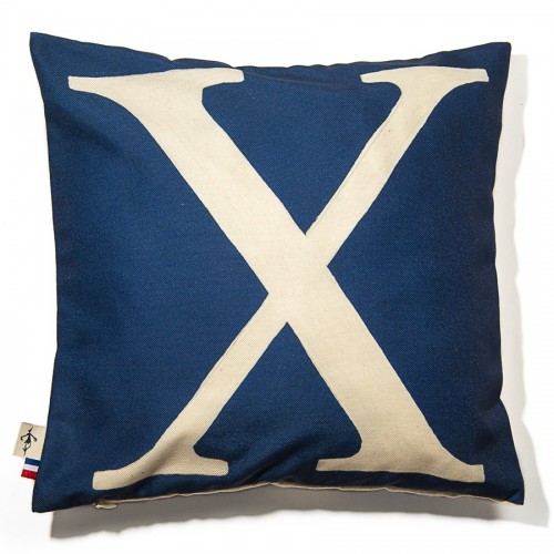 MARON BOUILLIE - Housse de coussin alphabet lettre X