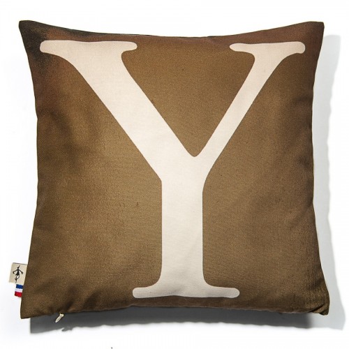 MARON BOUILLIE - Housse de coussin alphabet lettre Y