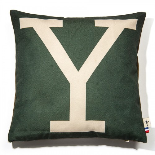 lettre y MARON BOUILLIE - Housse de coussin alphabet lettre Y