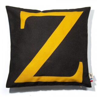 Maron Bouillie - Housse de coussin alphabet lettre Z