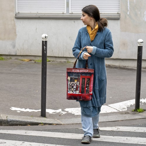 MARON BOUILLIE - Tote bag Paris Le livre penseur