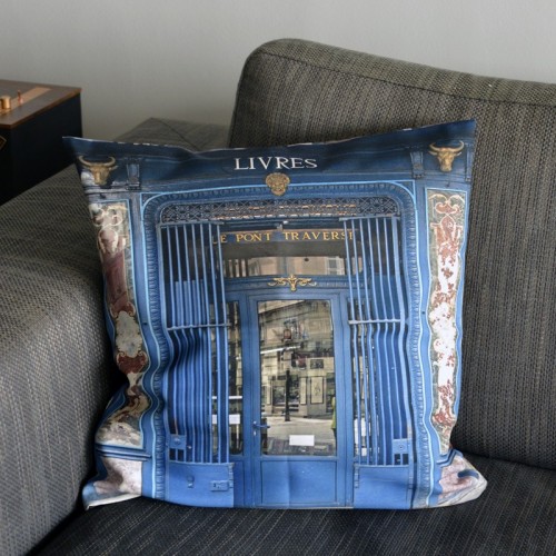 MARON BOUILLIE - Housse de coussin Livres Le pont traversé