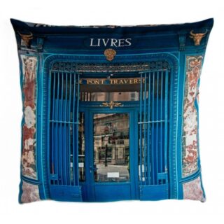 Maron Bouillie - Housse de coussin Livres Le pont traversé