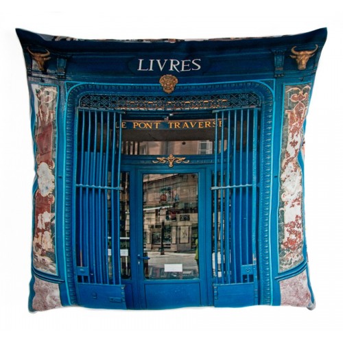 livres le pont traverse MARON BOUILLIE - Housse de coussin Livres Le pont traversé