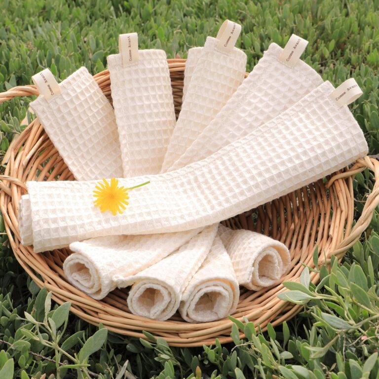 Comme Avant - Lot de 5 essuie-tout lavables en coton - Version 1