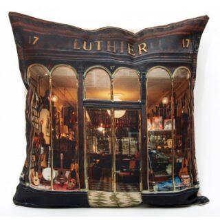 Maron Bouillie - Housse de coussin Luthier