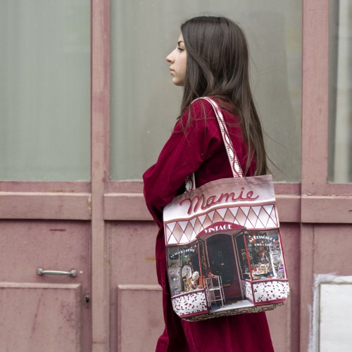 MARON BOUILLIE - Tote bag Paris Mamie vintage