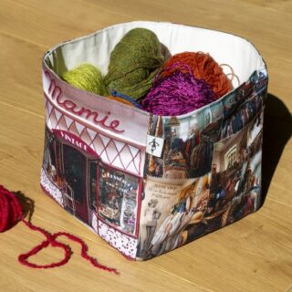 Maron Bouillie - Boite de rangement Mamie mode vintage