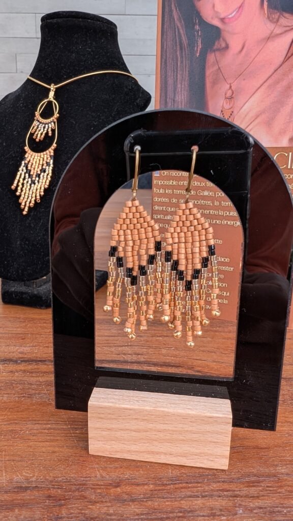 Valdyria - Mini Boucles d’Oreilles Galilya Cleo Bronze