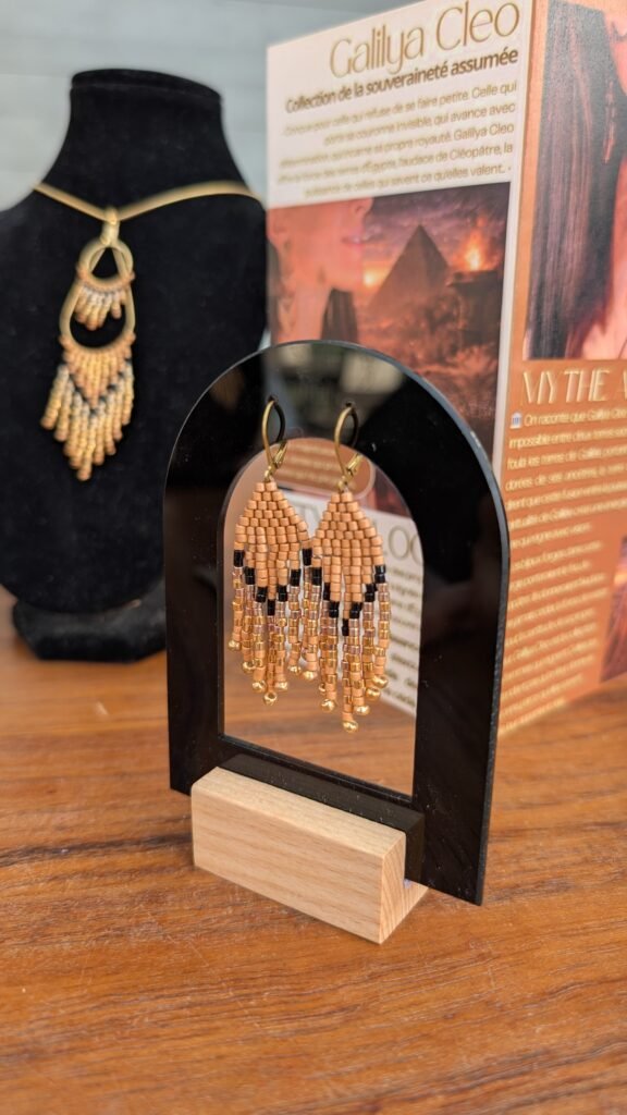 Valdyria - Mini Boucles d’Oreilles Galilya Cleo Bronze