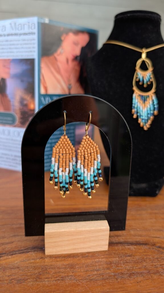 Valdyria - Mini Boucles d’Oreilles Nilyra Maria Bronze