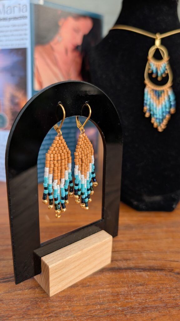 Valdyria - Mini Boucles d’Oreilles Nilyra Maria Bronze