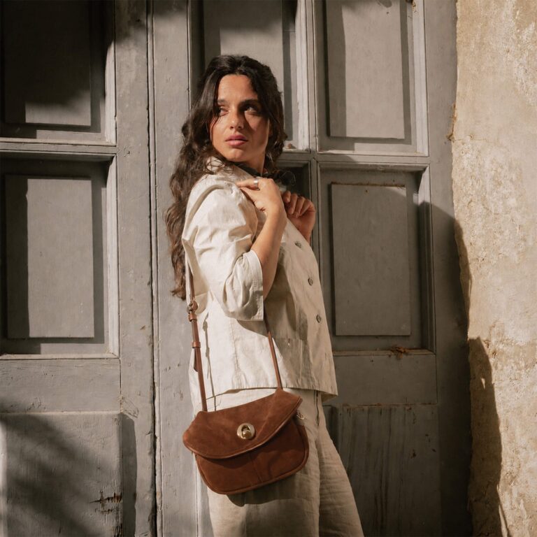 Bleu De Chauffe - Mini sac Jane - Brun fauve