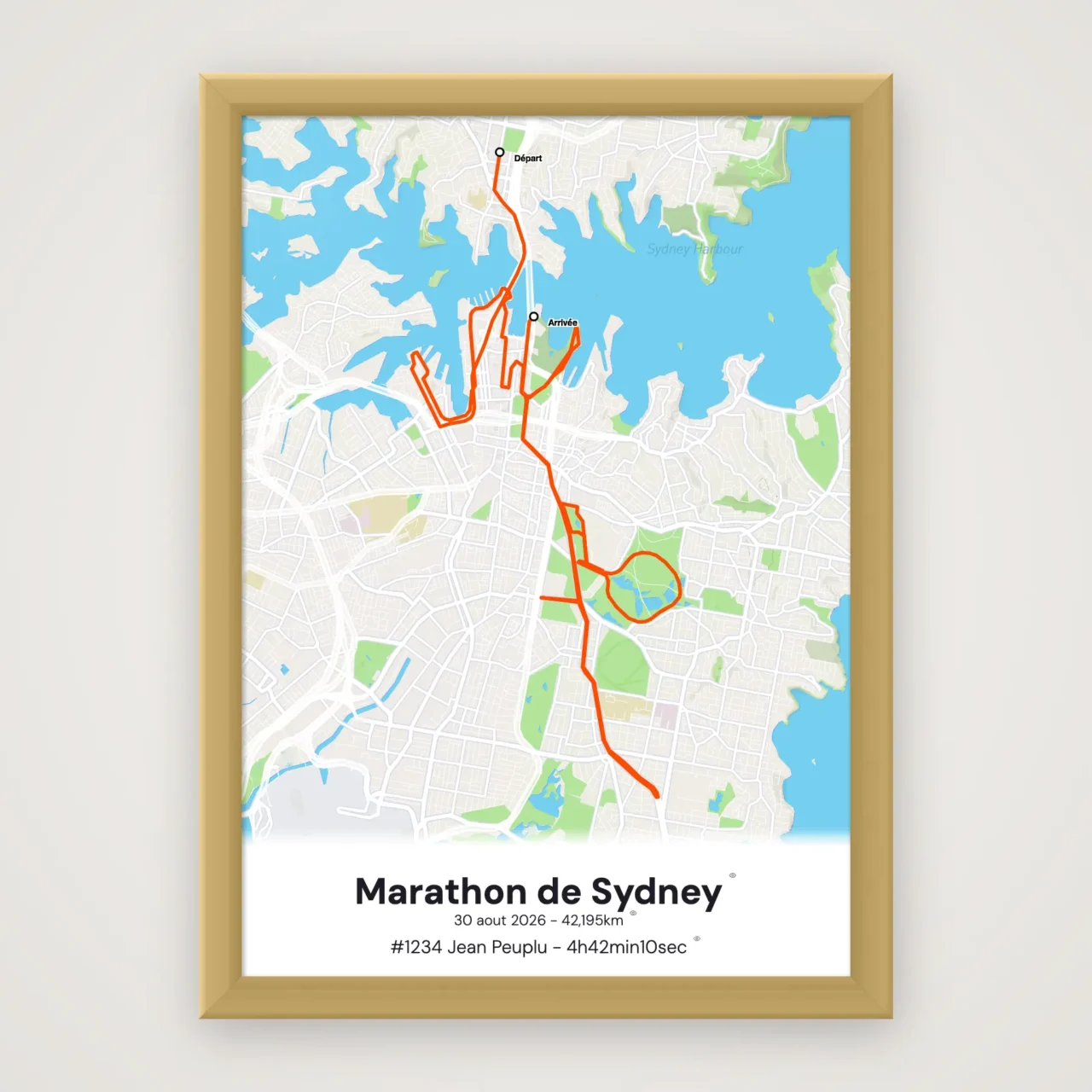 mockup Marathon de Sydney carre 2026 09 18 The Post Trace - Affiche Marathon de Sydney