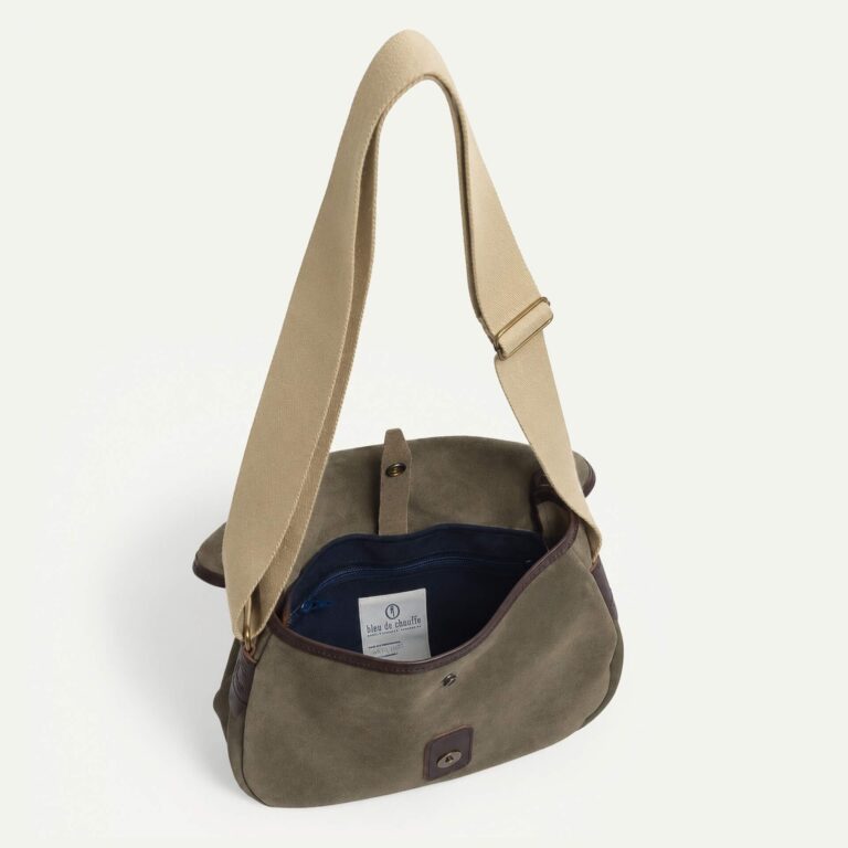 Bleu De Chauffe - Musette du Pêcheur XS / Cuir Velours - Musk