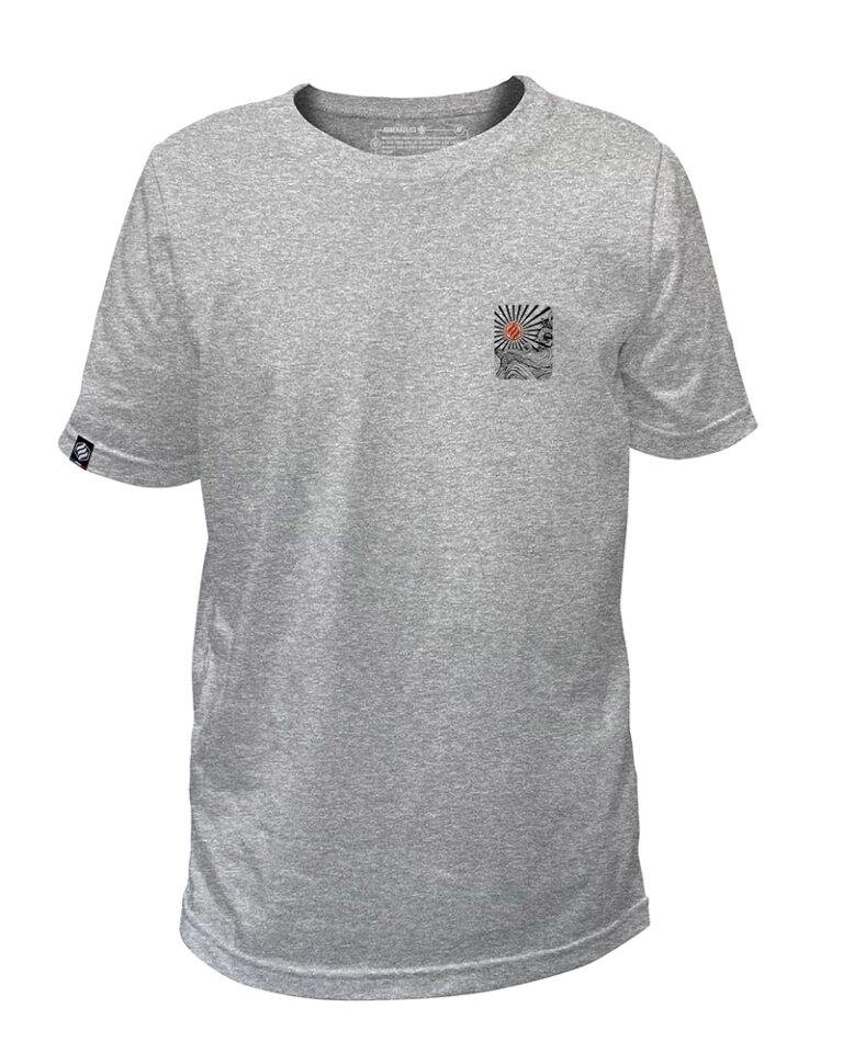 Adrenagliss - Nijima - TEE SHIRT ENFANT FABRIQUÉ EN FRANCE EN COTON BIO – Gris chiné