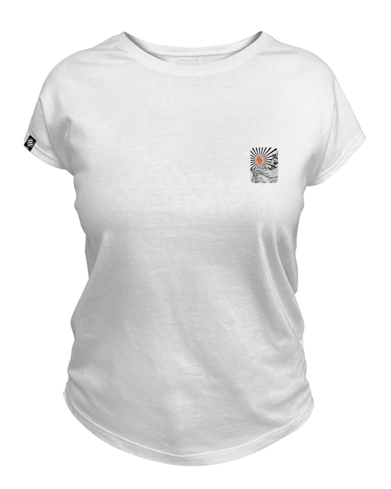 Adrenagliss - Nijima - TEE SHIRT FEMME FABRIQUÉ EN FRANCE EN COTON BIO – Gris chiné