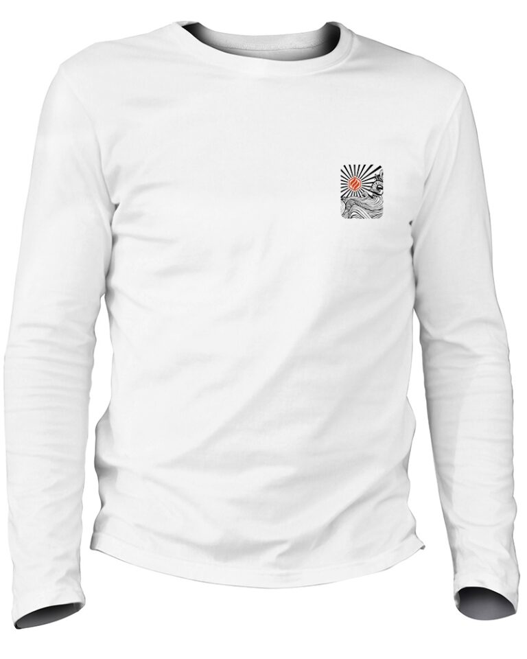 Adrenagliss - Nijima - TEE SHIRT MANCHES LONGUES HOMME FABRIQUÉ EN FRANCE EN COTON BIO – Gris chiné