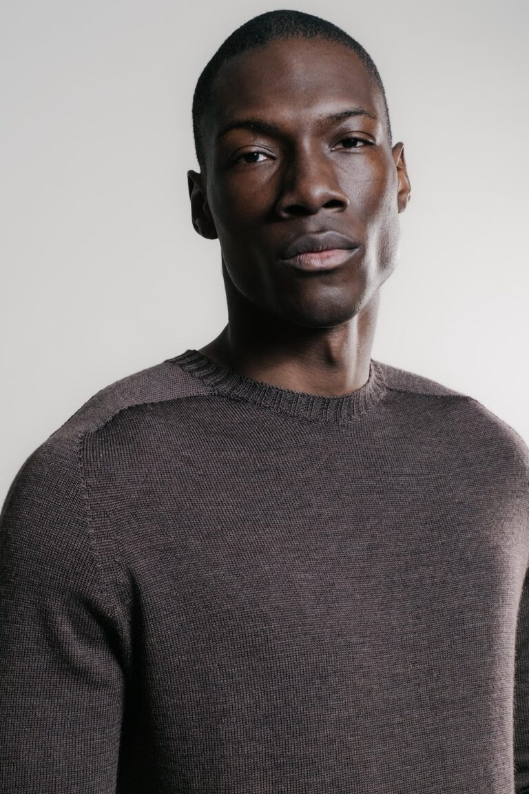 Nitto Knitwear - Pull Col Rond Aris - Marron – XXL