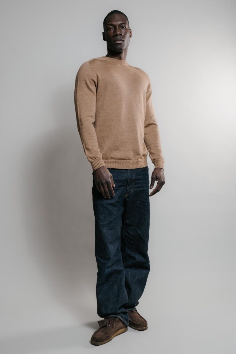 Nitto Knitwear - Pull Col Rond Aris - Camel – XXL