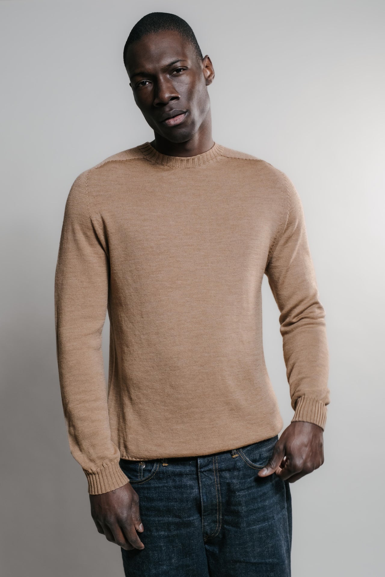 nittoete2026 chris1007 Nitto Knitwear - Pull Col Rond Aris - Camel – XXL