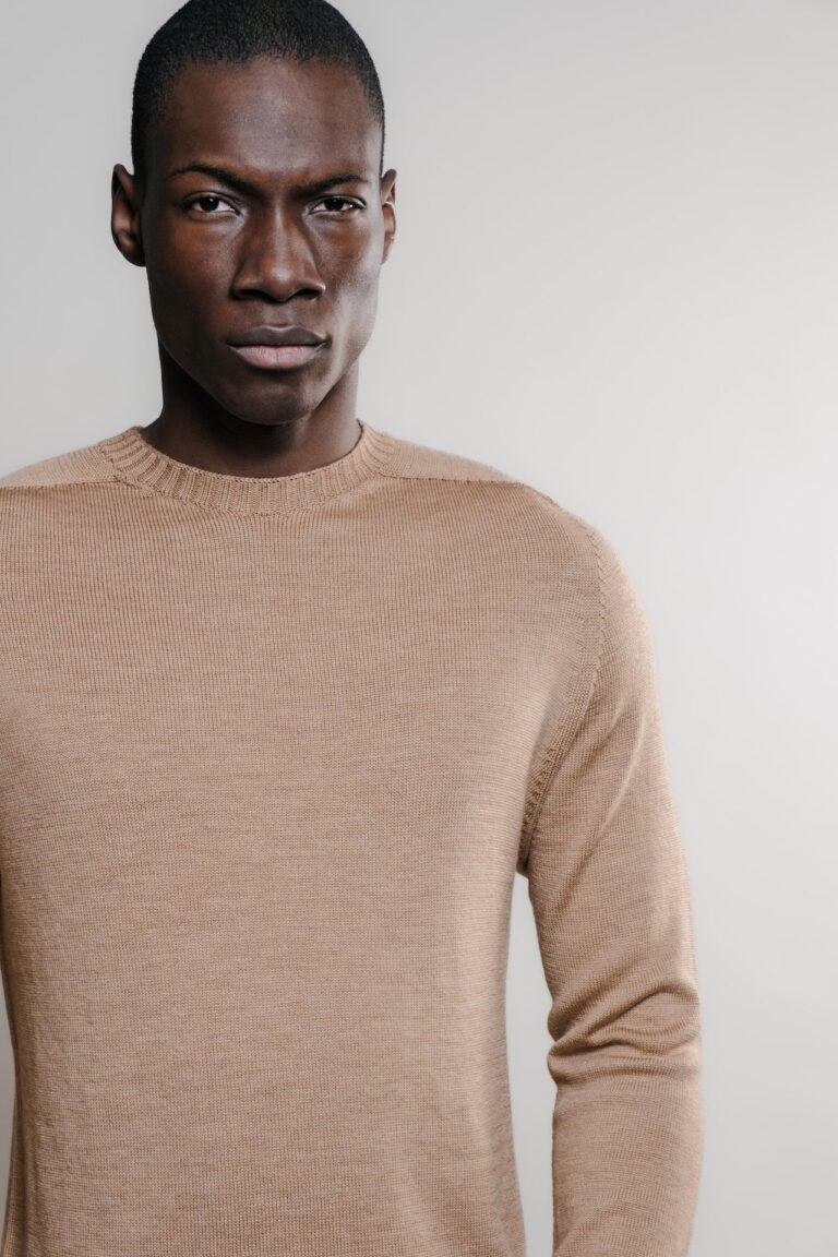 Nitto Knitwear - Pull Col Rond Aris - Camel – XXL