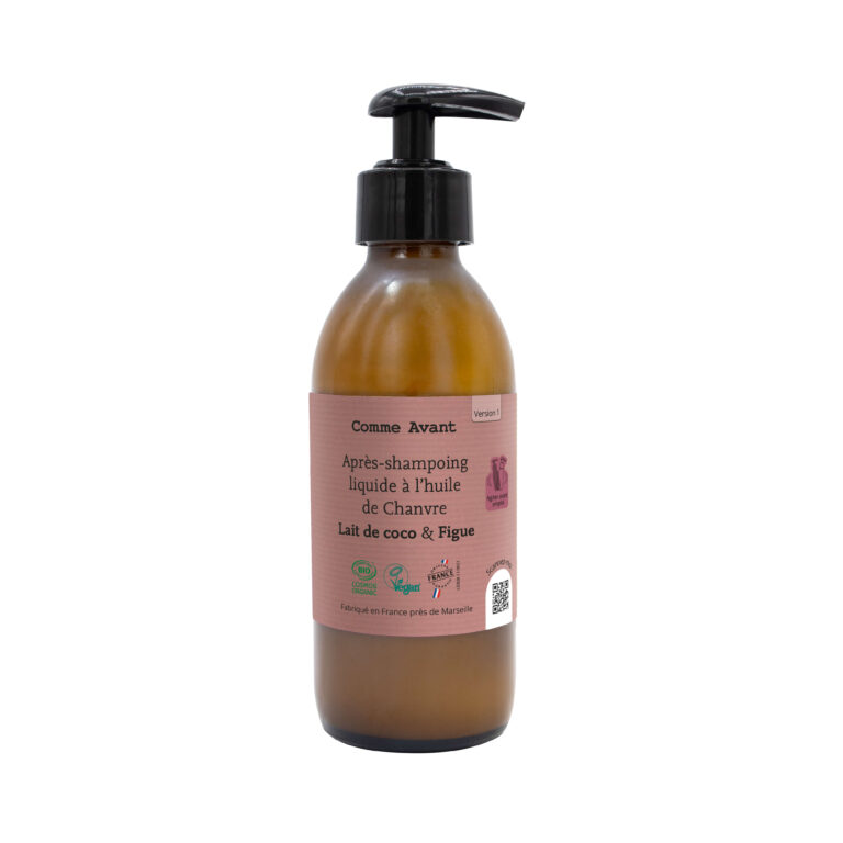 Comme Avant - Après-shampoing liquide à l'huile de chanvre - Version 1 – 1 après-shampoing - 200ml / Brut sans parfum