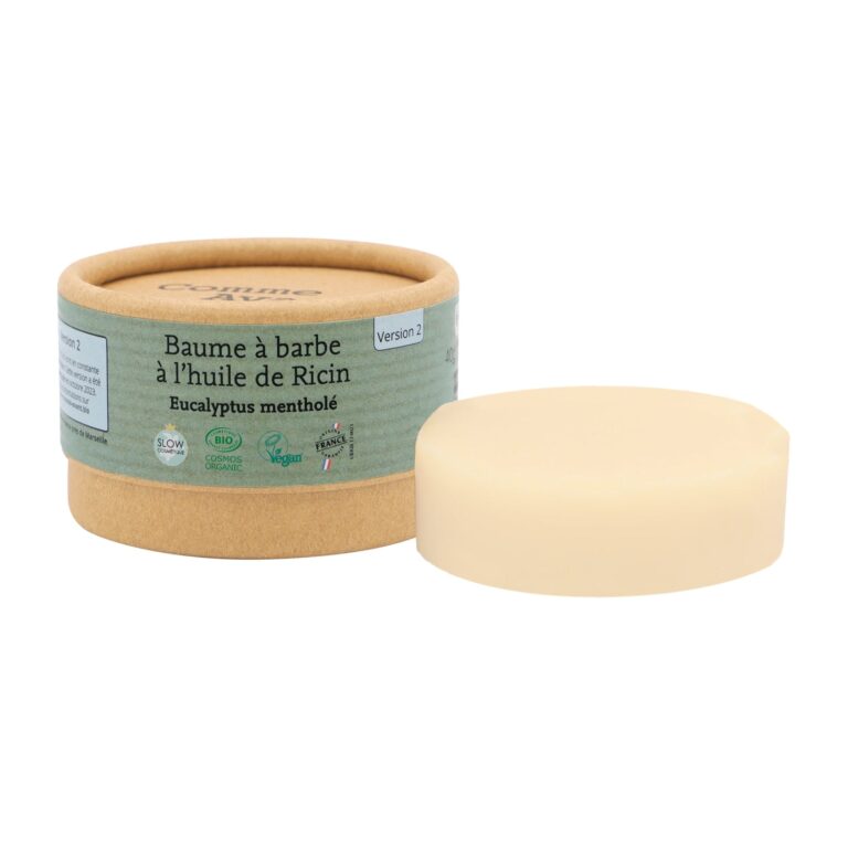 Comme Avant - Baume à barbe à l'huile de ricin - Version 2 – 1 baume à barbe - 40g / Menthe poivrée & Pin Sylvestre
