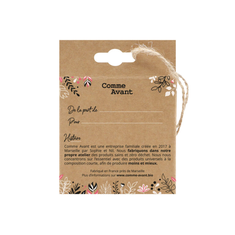 Comme Avant - Mini coffret à suspendre – Stick solaire SPF50 / Parfum Musc & Bois de Hô / Baume à lèvres Menthe