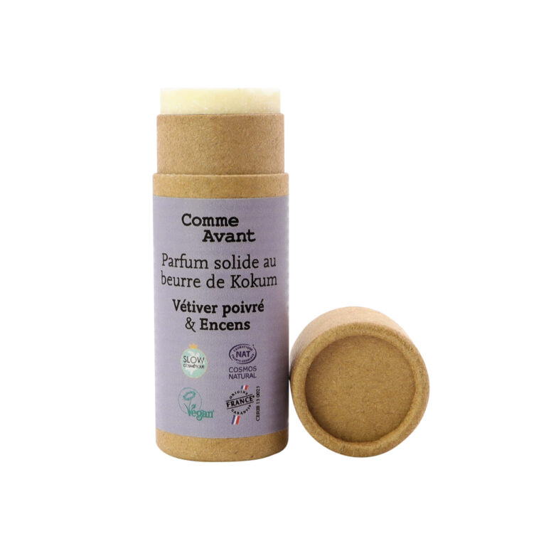 Comme Avant - Parfum solide boisé et épicé au beurre de kokum - Version 2 – 1 parfum - 20g / Musc & Bois de Hô