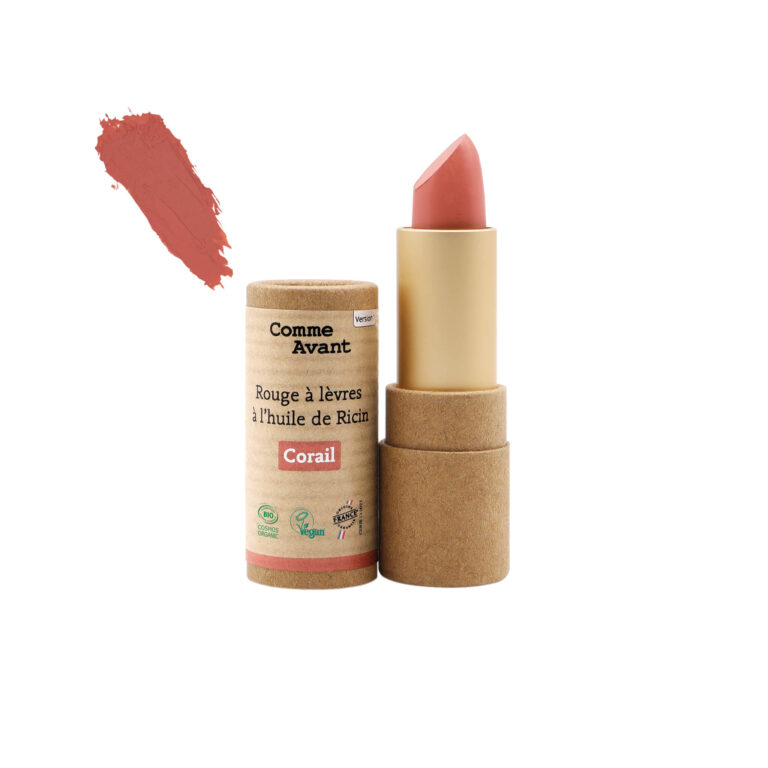 Comme Avant - Coffret maquillage – #2 - Blush Corail - Rouge à lèvres Prune - Paillettes Bronze