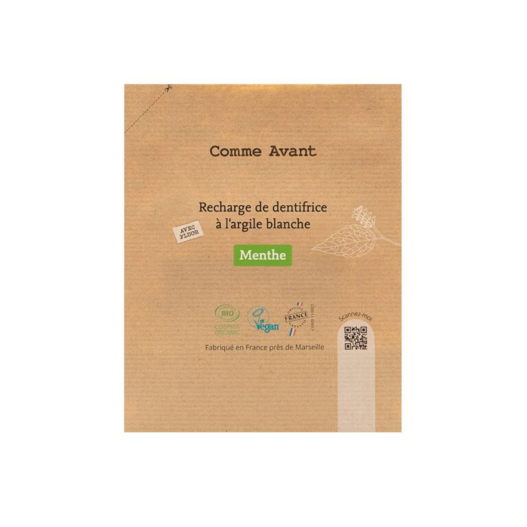 Comme Avant - Dentifrice en pâte à la menthe - Version 2 – 1 dentifrice - 90ml