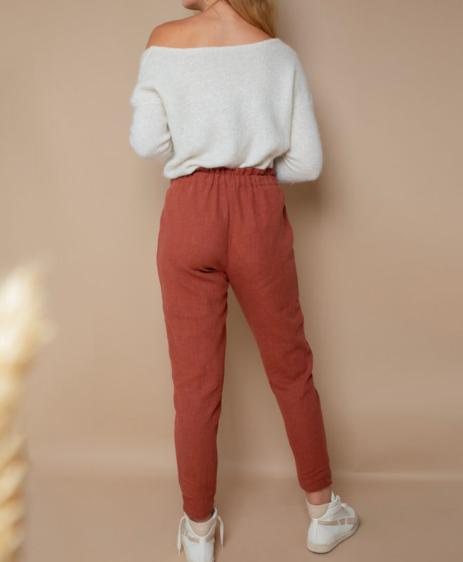 April & C. - Pantalon Hellébore - Sépia – xl