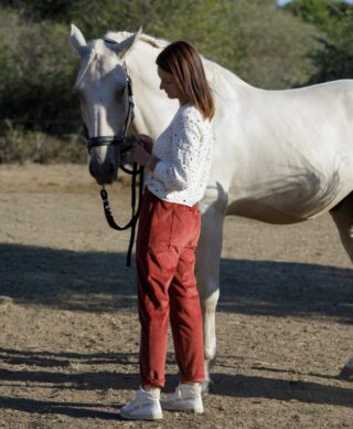 Pantalon Albin Brique par la marque April et C April et C - Pantalon Albin Brique