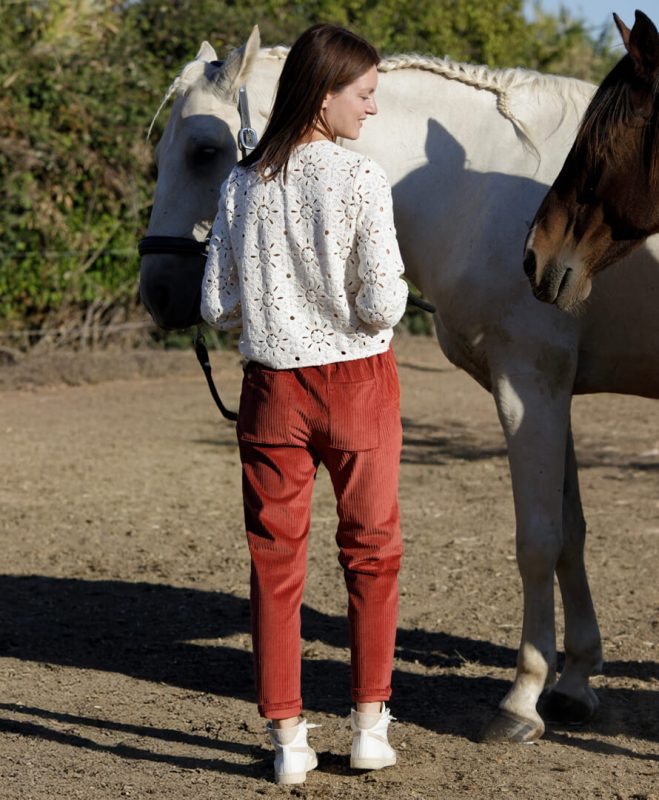 April & C. - Pantalon Albin Brique – xl